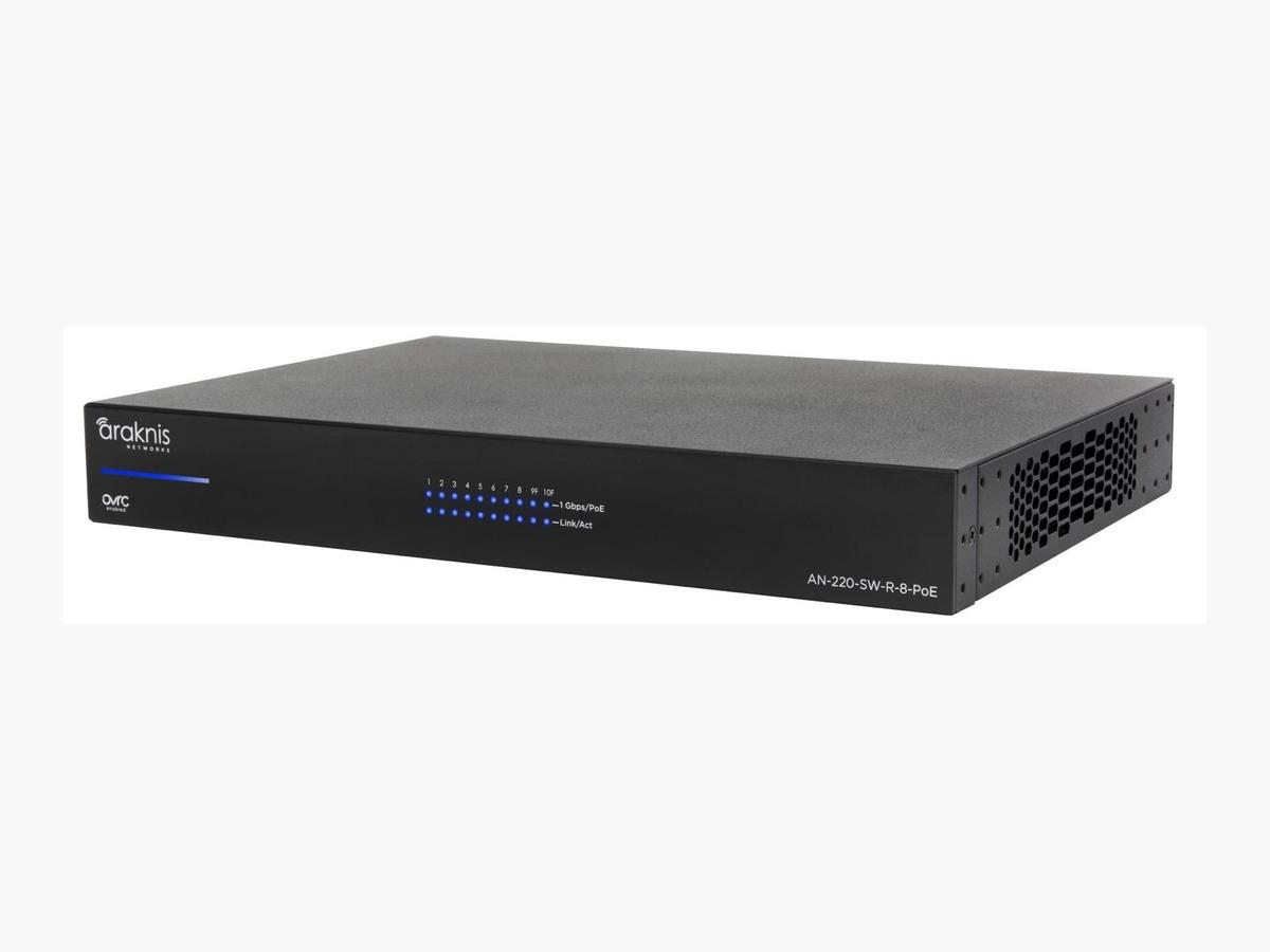 Araknis Networks AN220SWR8POE 220 Series Switch with PoE+ Power and Control - ARAKNIS