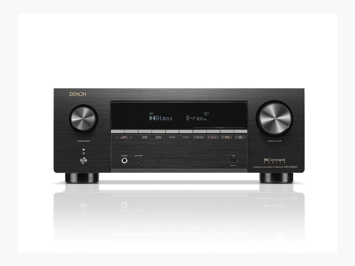 Denon AVRX2900H 7.2 Ch. 4K/8K Dolby Atmos Receiver with HEOS - DENON