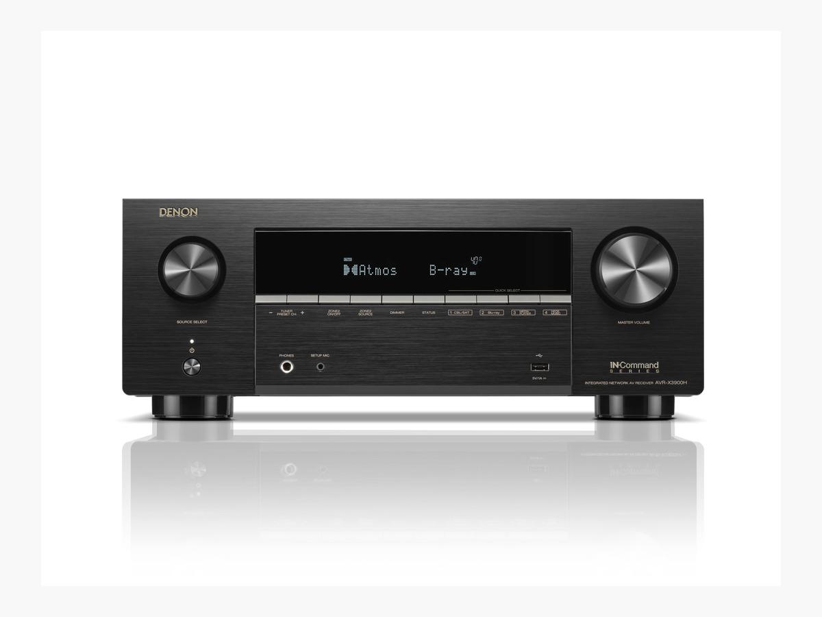 Denon AVRX3900H 9.4 Ch. 105W 4K/8K Dolby Atmos AV Receiver - DENON