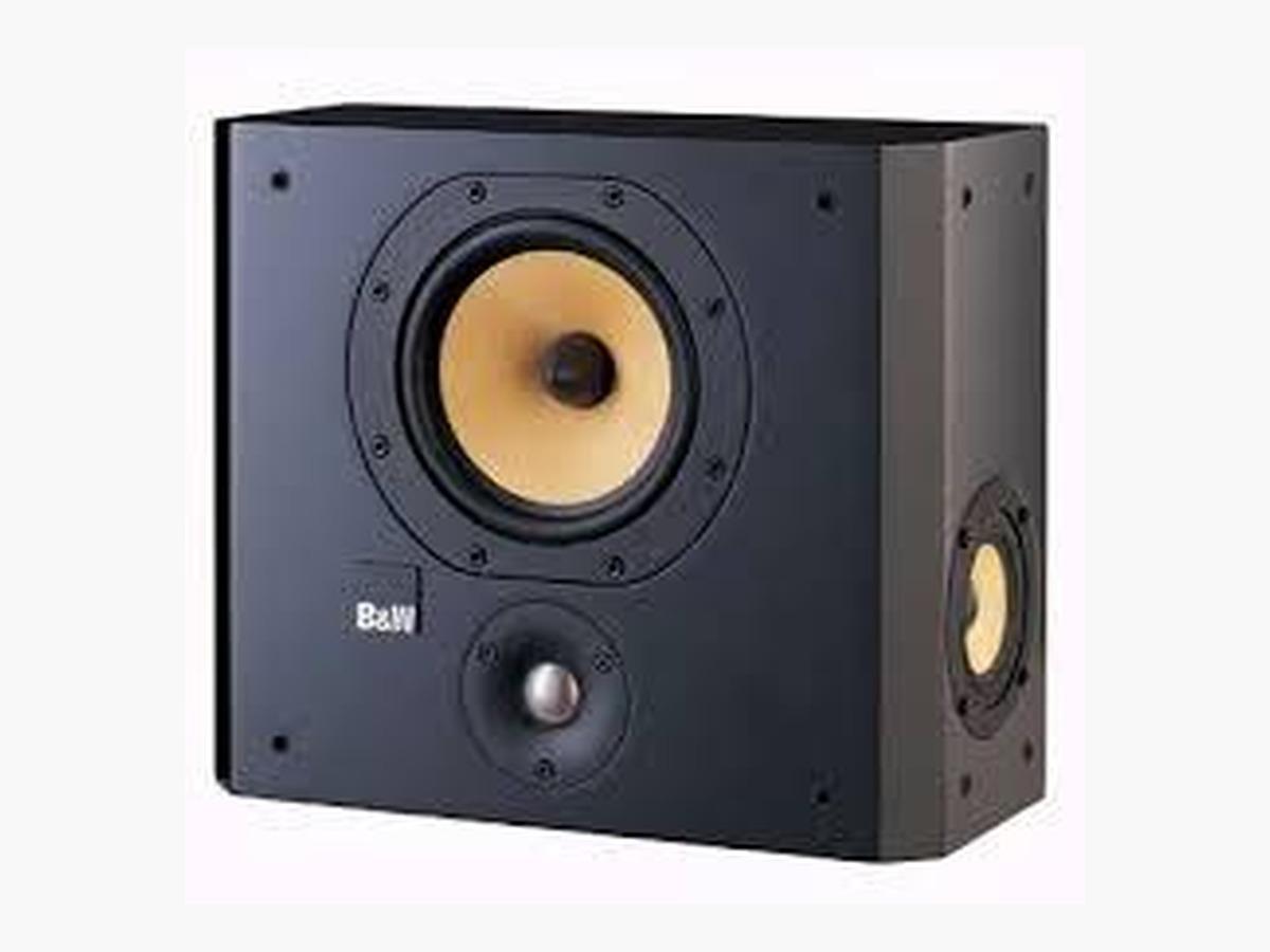 Bowers & Wilkins DS7BLK On-Wall Speaker with Nautilus Tube Technology Black Ash - BOWERS & WILKINS