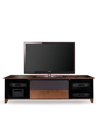 AEM - Media Credenza with Shaker Top Brown