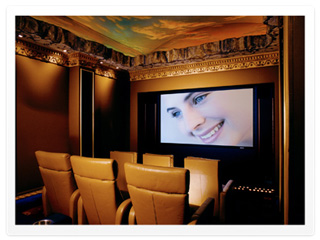 One of the home theaters we installed in Houston, TX